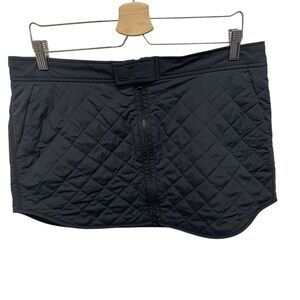 Athleta toasty buns insulated skirt women’s 12 black quilted winter layering